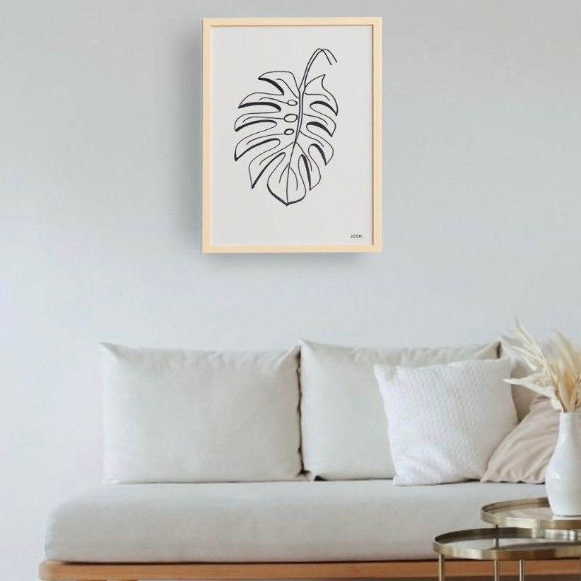 Quadro Folha de Coqueiro 60x80 - JOSH