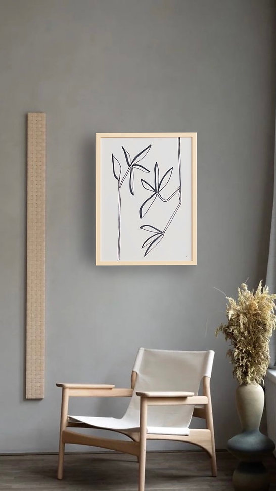 Quadro Light Flowers 60x80 - JOSH
