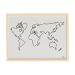 Quadro Mapa Mundi 40x60 - JOSH
