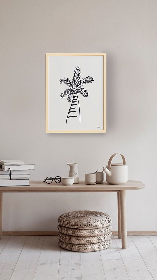 Quadro Palmeira Brasileira 40x60 - JOSH