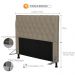 Cabeceira Cama Box Casal 140cm Cristal Corino Areia - JS Móveis