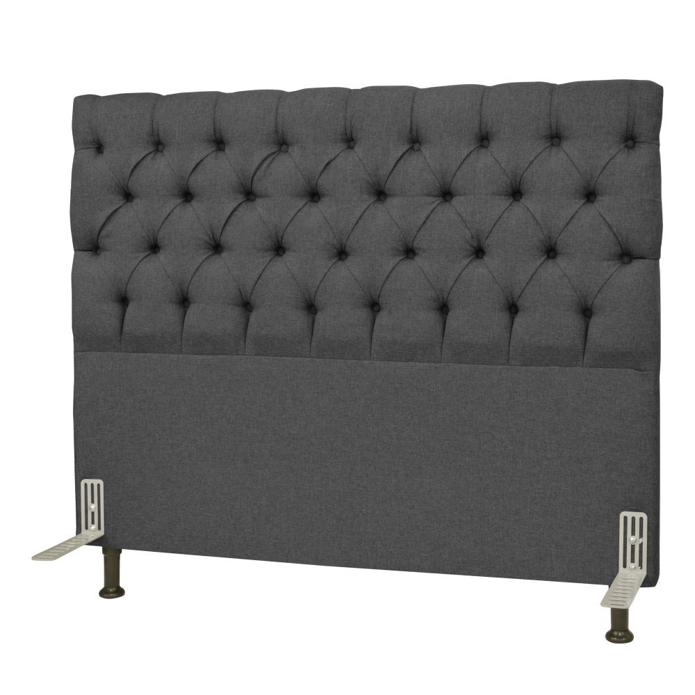 Cabeceira Cama Box Casal 140cm Cristal Linho Cinza - JS Móveis