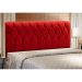 Cabeceira Cama Box Casal 140cm Miami Veludo Vermelho - JS Móveis