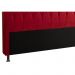 Cabeceira Cama Box Casal 140cm Miami Veludo Vermelho - JS Móveis