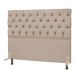 Cabeceira Cama Box Casal King 195cm Cristal Linho Bege - JS Móveis
