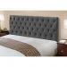 Cabeceira Cama Box Casal King 195cm Cristal Veludo Cinza - JS Móveis