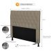 Cabeceira Cama Box Casal Queen 160cm Cristal Corino Areia - JS Móveis