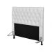 Cabeceira Cama Box Casal Queen 160cm Cristal Corino Branco - JS Móveis