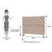 Cabeceira Cama Box Casal Queen 160cm Cristal Linho Bege - JS Móveis