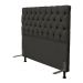 Cabeceira Cama Box Casal Queen 160cm Cristal Linho Chumbo - JS Móveis