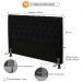 Cabeceira Cama Box Casal Queen 160cm Cristal Suede Preto - JS Móveis