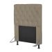 Cabeceira Cama Box Solteiro 90cm Cristal Corino Areia - JS Móveis
