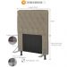 Cabeceira Cama Box Solteiro 90cm Cristal Corino Areia - JS Móveis