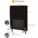 Cabeceira Cama Box Solteiro 90cm Cristal Corino Branco - JS Móveis