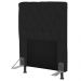 Cabeceira Cama Box Solteiro 90cm Cristal Corino Preto - JS Móveis