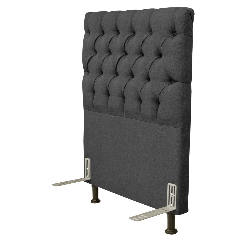 Cabeceira Cama Box Solteiro 90cm Cristal Linho Cinza - JS Móveis