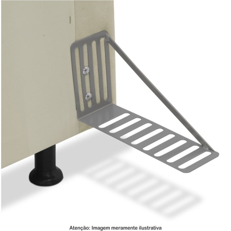 Cabeceira Cama Box Solteiro 90cm Cristal Veludo Cinza - JS Móveis