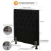 Cabeceira Cama Box Solteiro 90cm Cristal Veludo Preto - JS Móveis