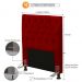 Cabeceira Cama Box Solteiro 90cm Cristal Veludo Vermelho - JS Móveis