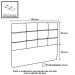 Cabeceira Casal Cama Box 140cm London Castor - JS Móveis