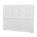 Cabeceira Casal Cama Box 160 cm London Sintético Branco - JS Móveis