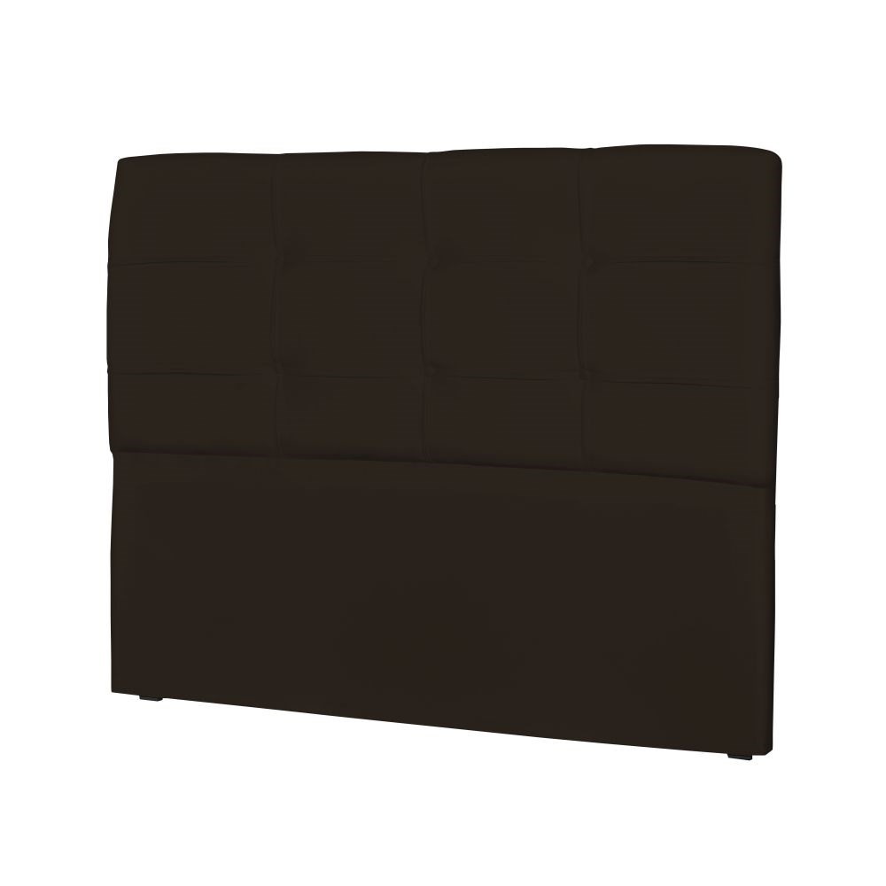 Cabeceira Casal Cama Box 160 cm London Sintético Marrom - JS Móveis