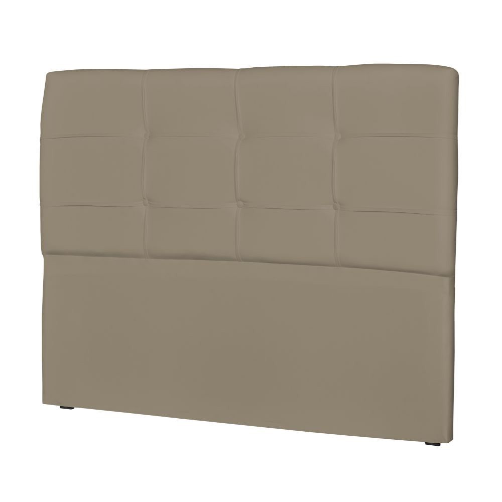 Cabeceira Casal Cama Box 195cm London Corino Areia - JS Móveis