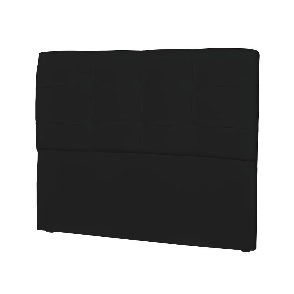 Cabeceira Casal Cama Box 195cm London Corino Preto - JS Móveis