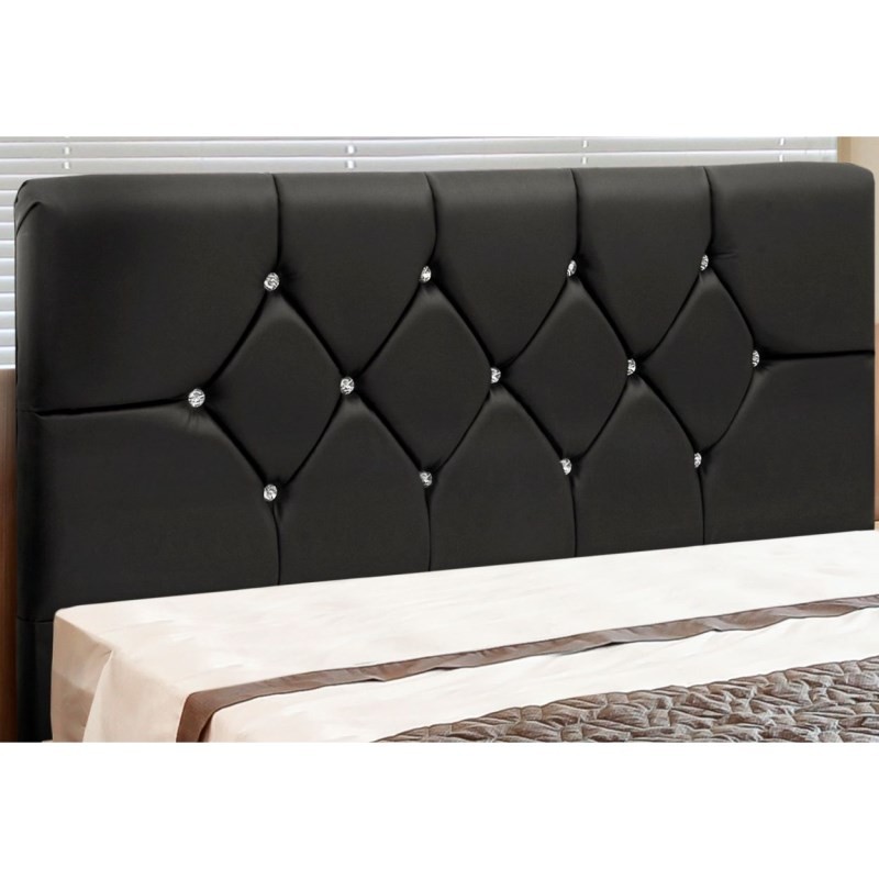Cabeceira Para Cama Box Casal King 195cm França Corino Preto - JS Móveis