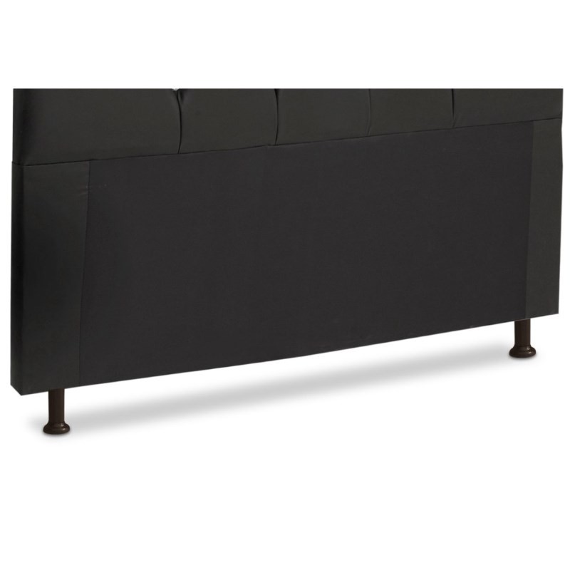Cabeceira Para Cama Box Casal King 195cm França Corino Preto - JS Móveis