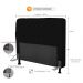 Cabeceira Paris Para Cama Box Casal 140cm Paris Corino Preto- JS Móveis