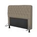 Cabeceira Paris Para Cama Box Casal 195cm Paris Corino Areia - JS Móveis
