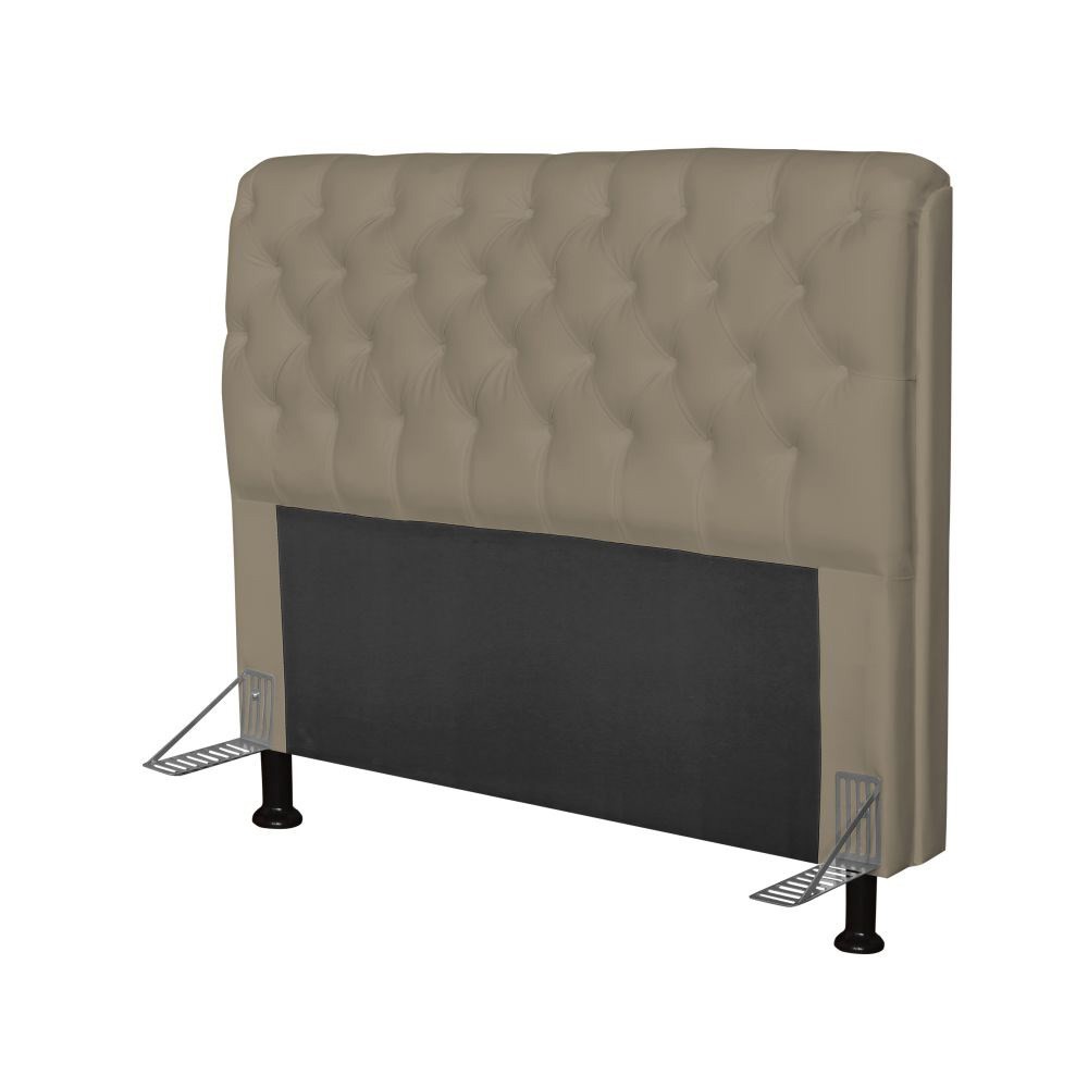 Cabeceira Paris Para Cama Box Casal 195cm Paris Corino Areia - JS Móveis