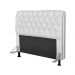 Cabeceira Paris Para Cama Box Casal 195cm Paris Corino Branco - JS Móveis