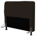 Cabeceira Paris Para Cama Box Casal 195cm Paris Corino Marrom - JS Móveis