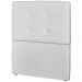 Cabeceira Solteiro Cama Box 90 cm London Sintético Branco - JS Móveis