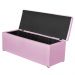 Calçadeira Baú 160cm Paris Corino Rosa - JS Móveis