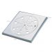 Kit 2 Grelhas Para Ralo De Box Banheiro 15x15cm Quintal Aço Inox Com Fecho