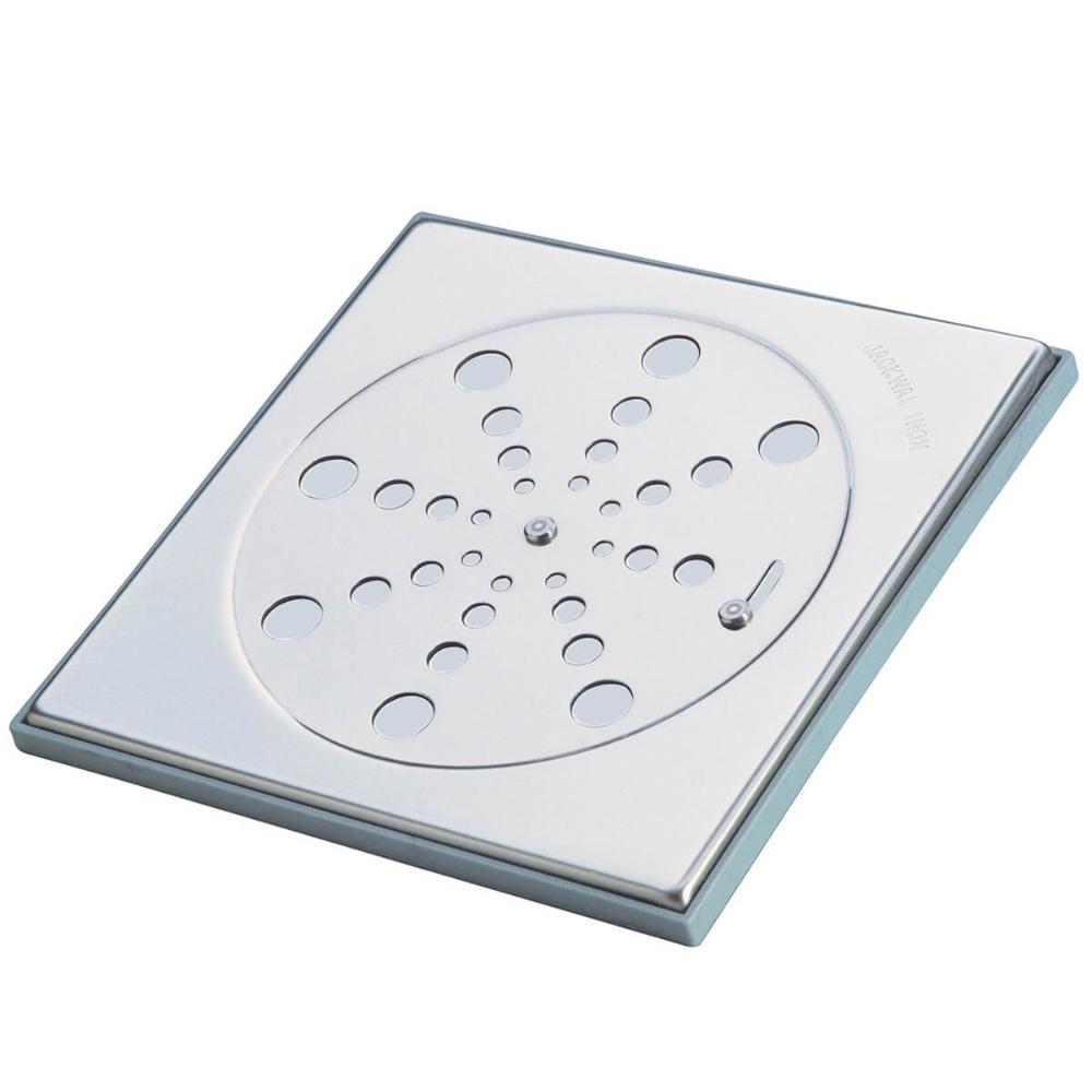 Kit 2 Grelhas Para Ralo De Box Banheiro 15x15cm Quintal Aço Inox Com Fecho
