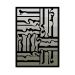 Quadro com Moldura Linhas Tortas Preto e Cinza (33x24)