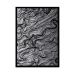 Quadro com Moldura Rascunho Preto e Cinza (45x32)