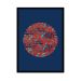 Quadro com Moldura The Ball Azul e Vermelho (45x32)