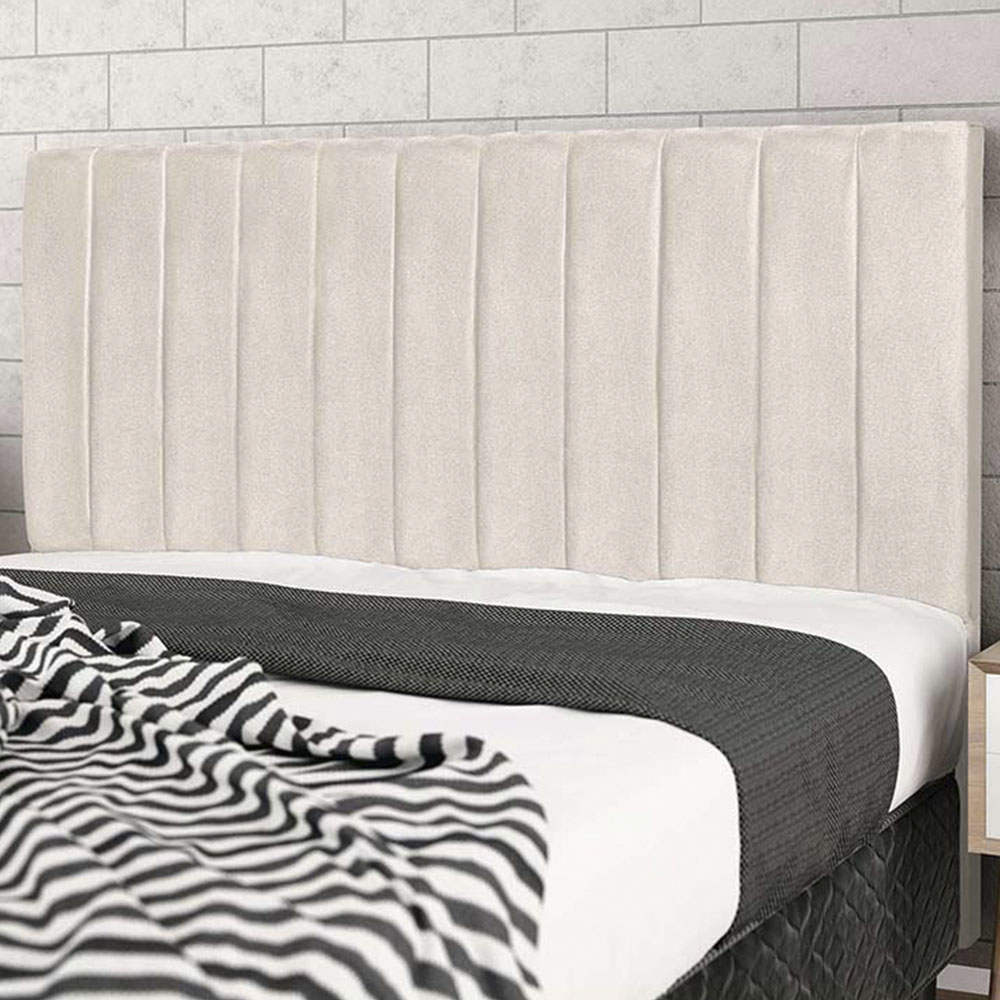 Cabeceira Leblon Para Cama Box Casal 144 cm Suede Bege - SSX Multicoisas