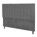 Cabeceira Leblon Para Cama Box Queen 164 cm Suede Cinza - SSX Multicoisas