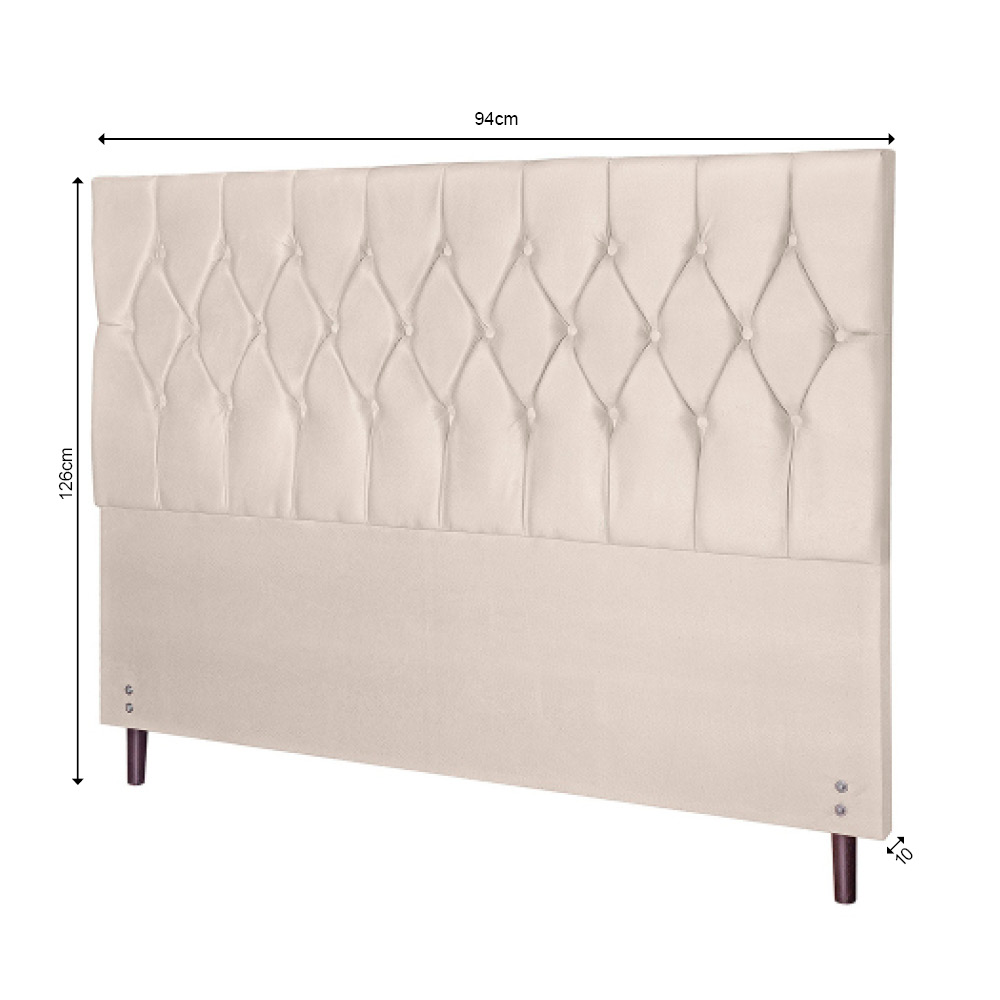 Cabeceira Madri Para Cama Box Solteiro 94 cm Suede - SSX Multicoisas