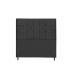 Cabeceira Pro Barcelona preta king 1,95 para cama box 1,93 botoes