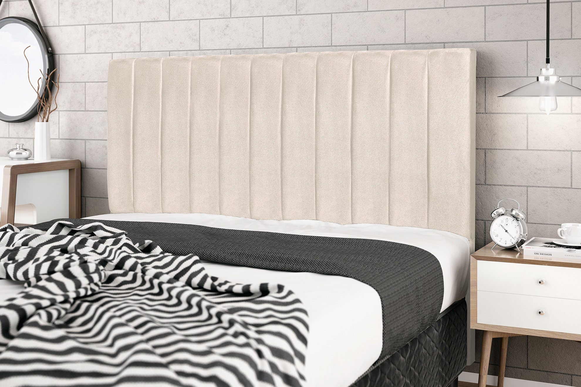 Cabeceira Pro Leblon Bege Queen 1,64 Jbe Moveis Para Cama Box 1,58 Quaro Luxo Melhor Decoração