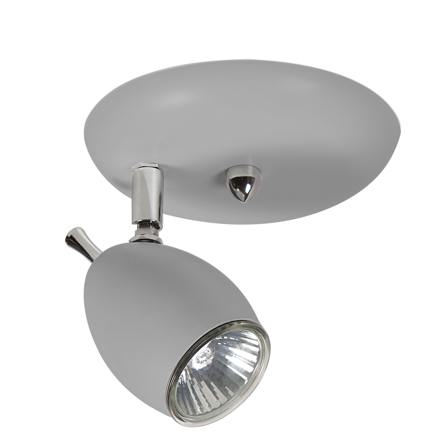 Spot Led Direcionável 12x12x12cm 1 Un Bivolt Prata