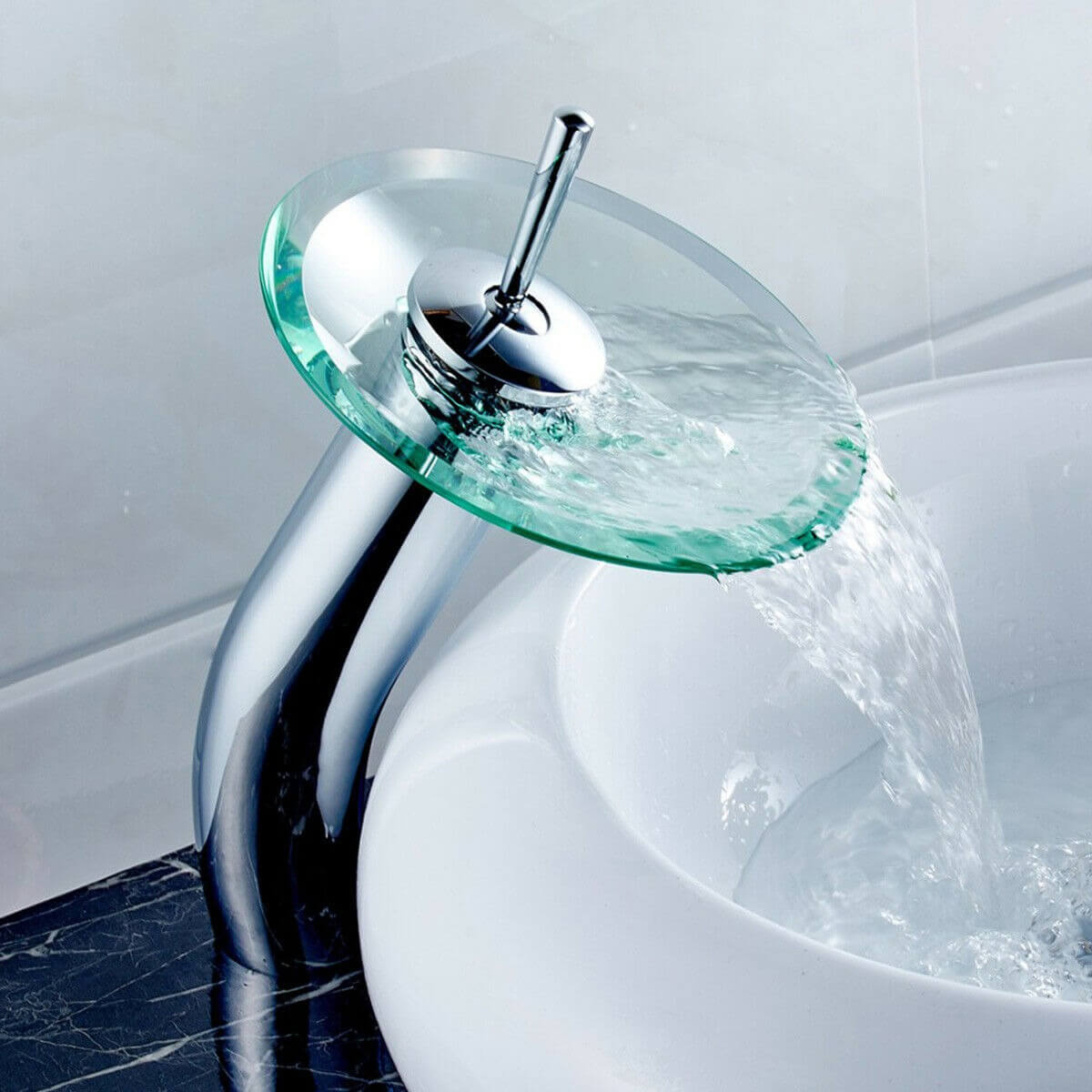Torneira Bica Alta Misturador Monocomando De Mesa Cascata