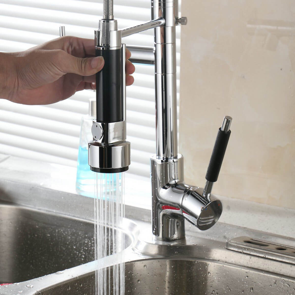 Torneira Misturador Monocomando Gourmet Flexível Com Gatilho